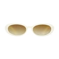 thumbnail image 2 of No Boundaries White Oval Sunglasses, 2 of 3