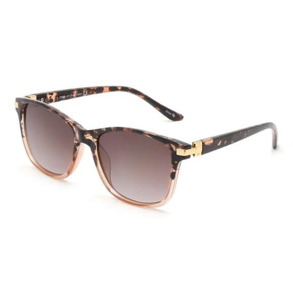 Lunettes de soleil Time & Tru blush et marron carrées
