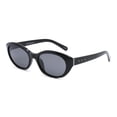 thumbnail image 1 of Time & Tru Black Polarized Rectangle Sunglasses, 1 of 3