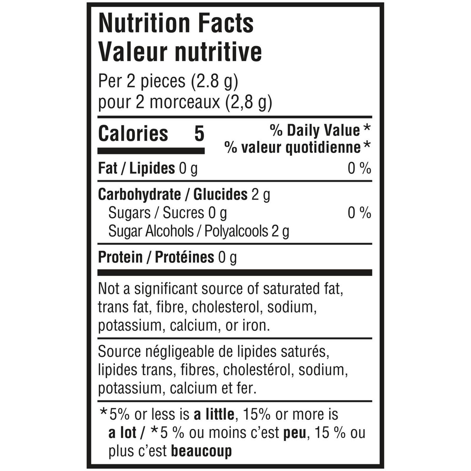 EXCEL, Menthe polaire, gomme à mâcher sans sucre, 60 morc., 1 bout. 1 bouteille, 60 morceaux