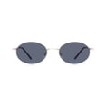 thumbnail image 2 of Time & Tru Silver and Black Oval Sunglasses, 2 of 3