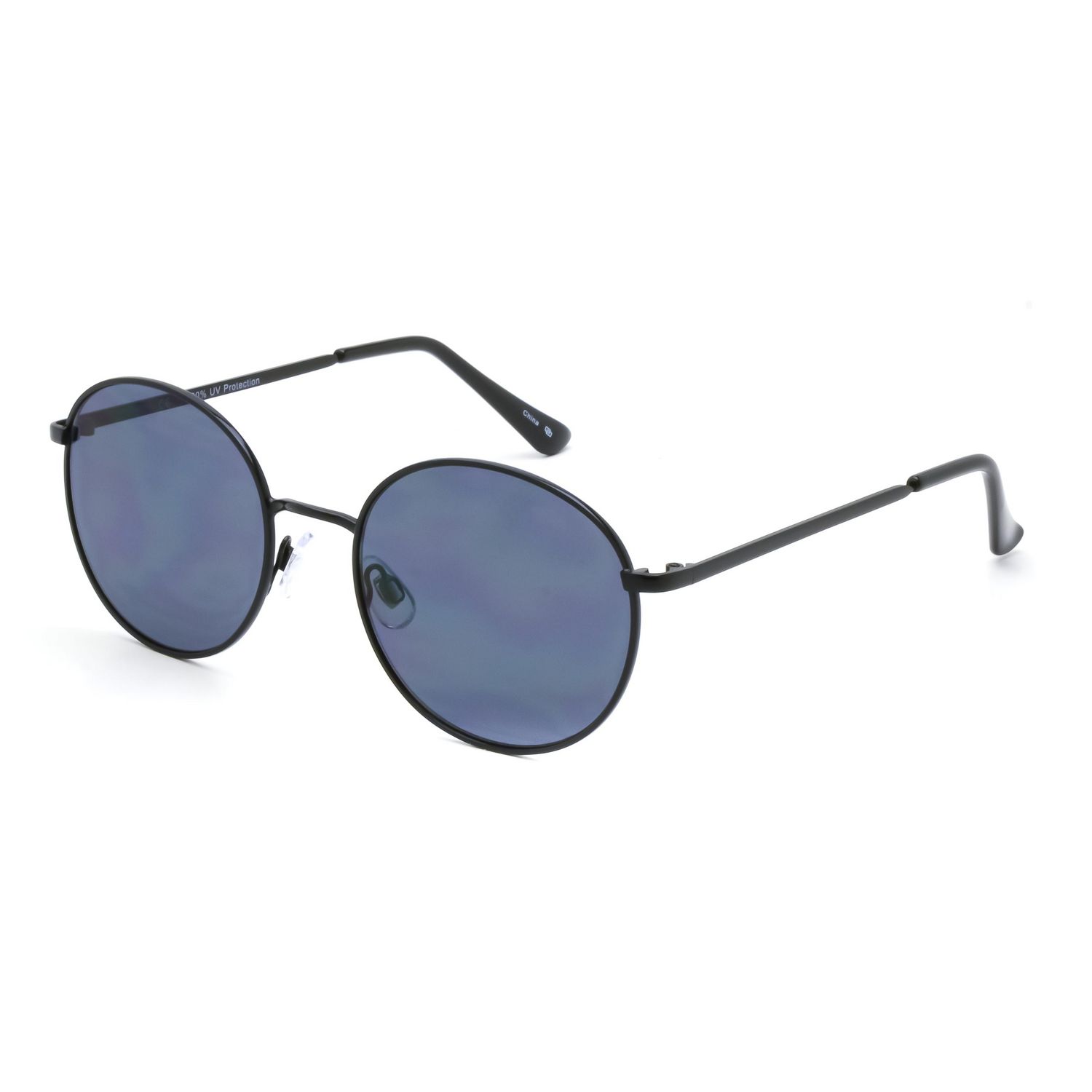 Time & Tru Black Round Sunglasses