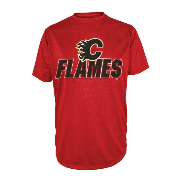 T-shirt athlétique Flames de Calgary de la LNH à manches courtes pour hommes