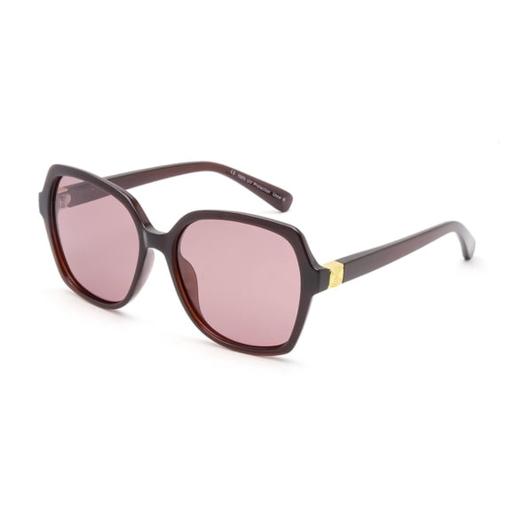 Time & Tru Burgundy and Raspberry Polarized Square Sunglasses