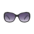 thumbnail image 2 of Time & Tru Black and Silver Polarized Wraparound Sunglasses, 2 of 3