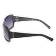 thumbnail image 3 of Time & Tru Black and Silver Polarized Wraparound Sunglasses, 3 of 3