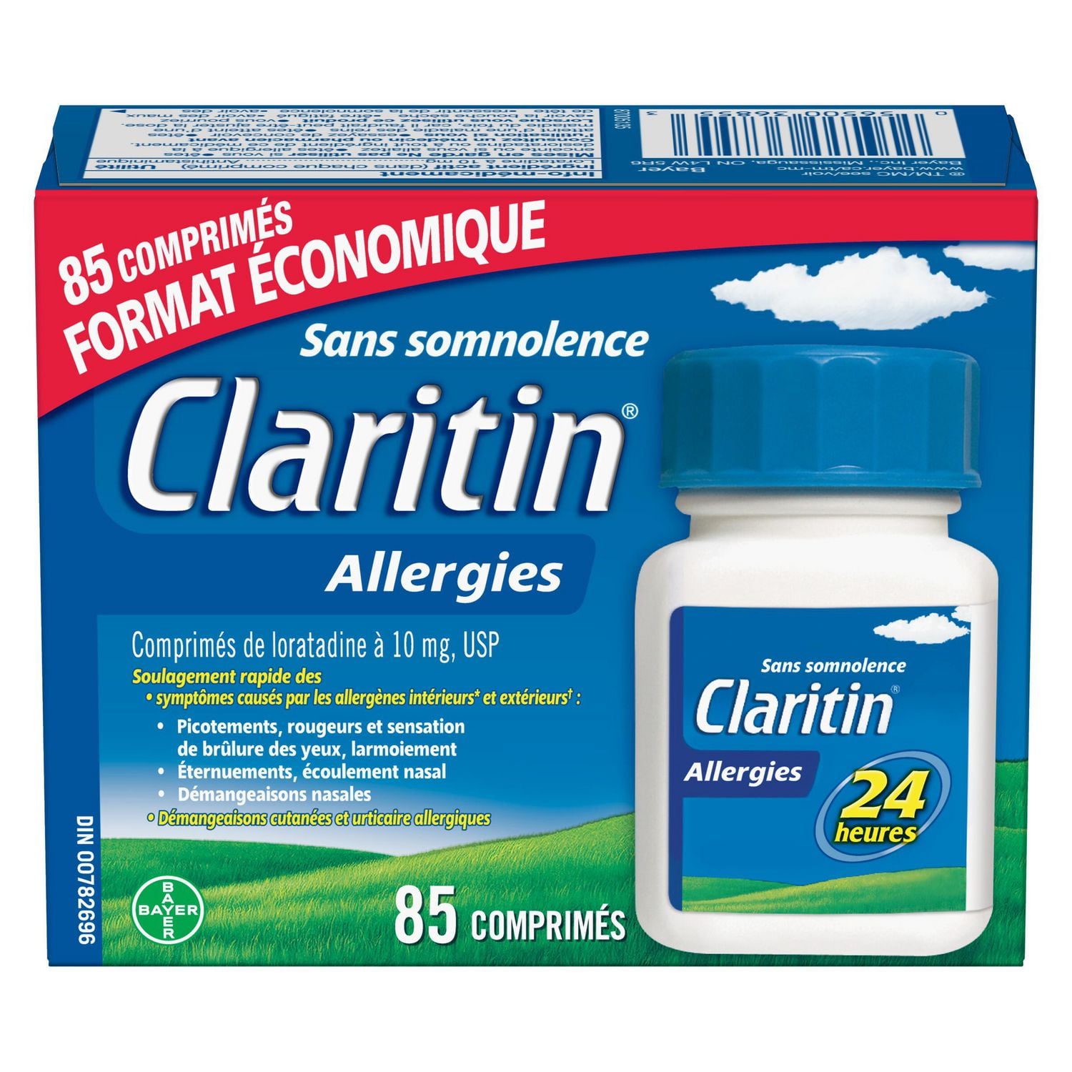 Claritin Allergy Medicine - 24 Hour Non-Drowsy Allergy Medication, Loratadine Antihistamine Pills For Allergy Relief, 85 Tablets