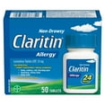 thumbnail image 1 of Claritin Allergy Medicine - 24 Hour Non-Drowsy Allergy Medication, Loratadine Antihistamine Pills For Allergy Relief, 1 of 9