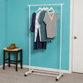 thumbnail image 2 of Honey Can Do White Portable Garment Rack, 2 of 4