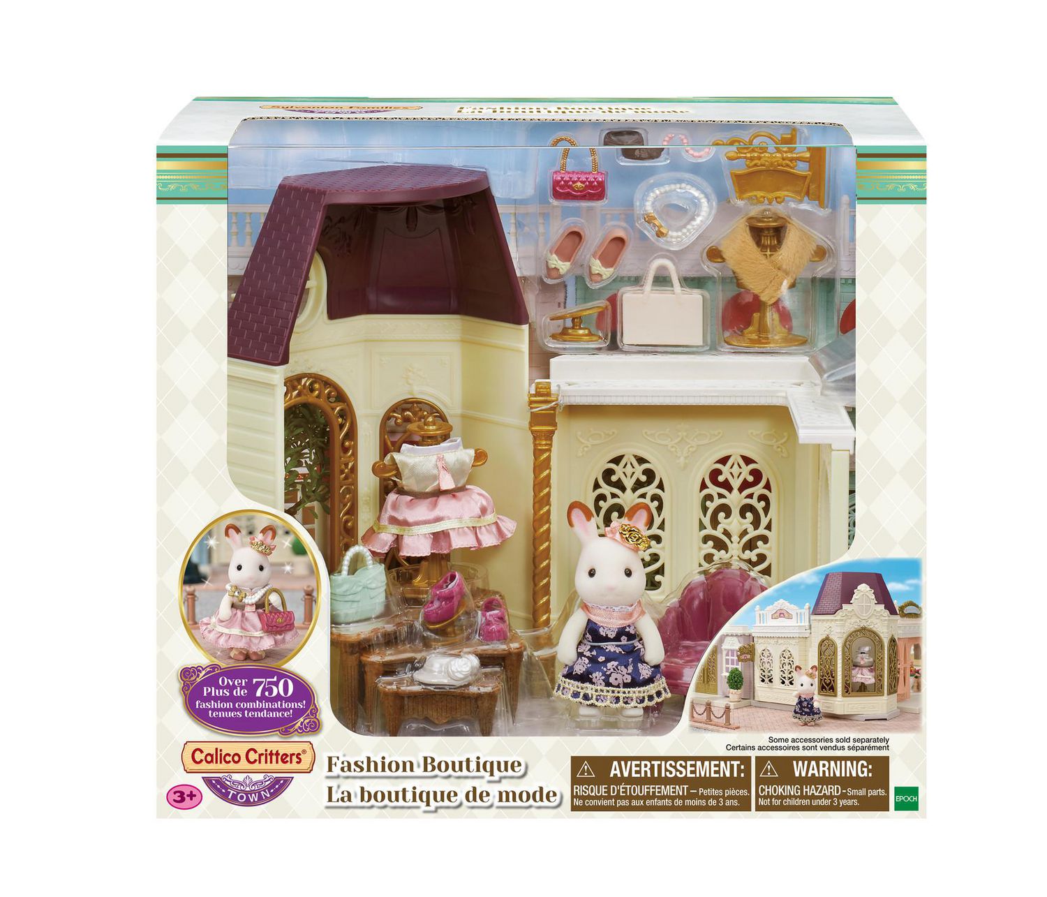 Calico Critters Fashion Boutique Dollhouse Playset with Figure