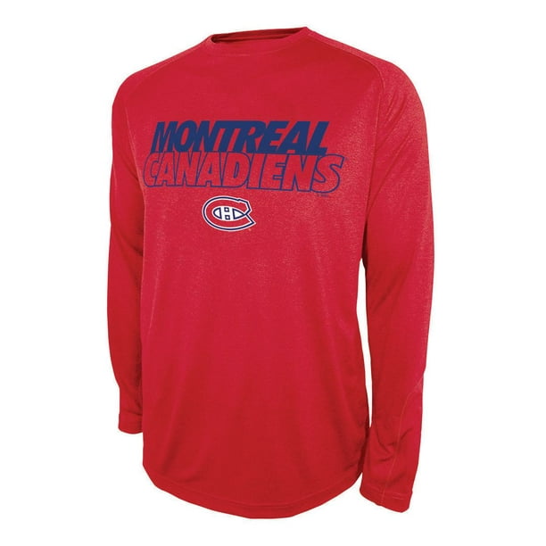 T-shirt athlétique Canadiens de Montréal de la LNH à manches longues pour hommes