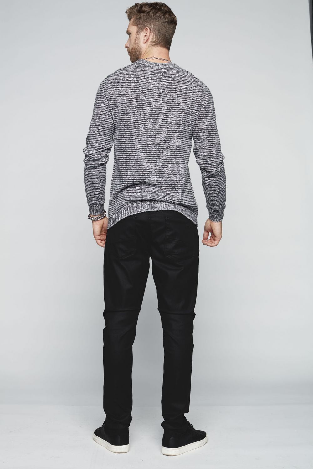 Jeaniologie ™ 5 Pocket Slim Fit Jeans - Coated Black