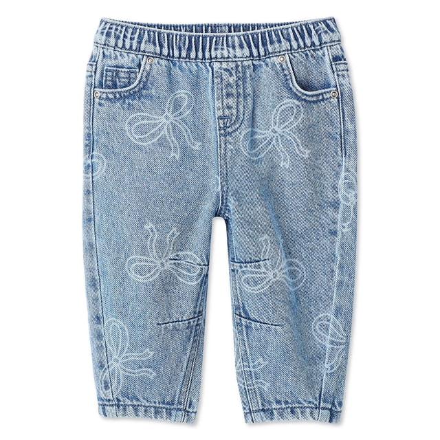 Jean à jambe coupe baril George pour bébés filles