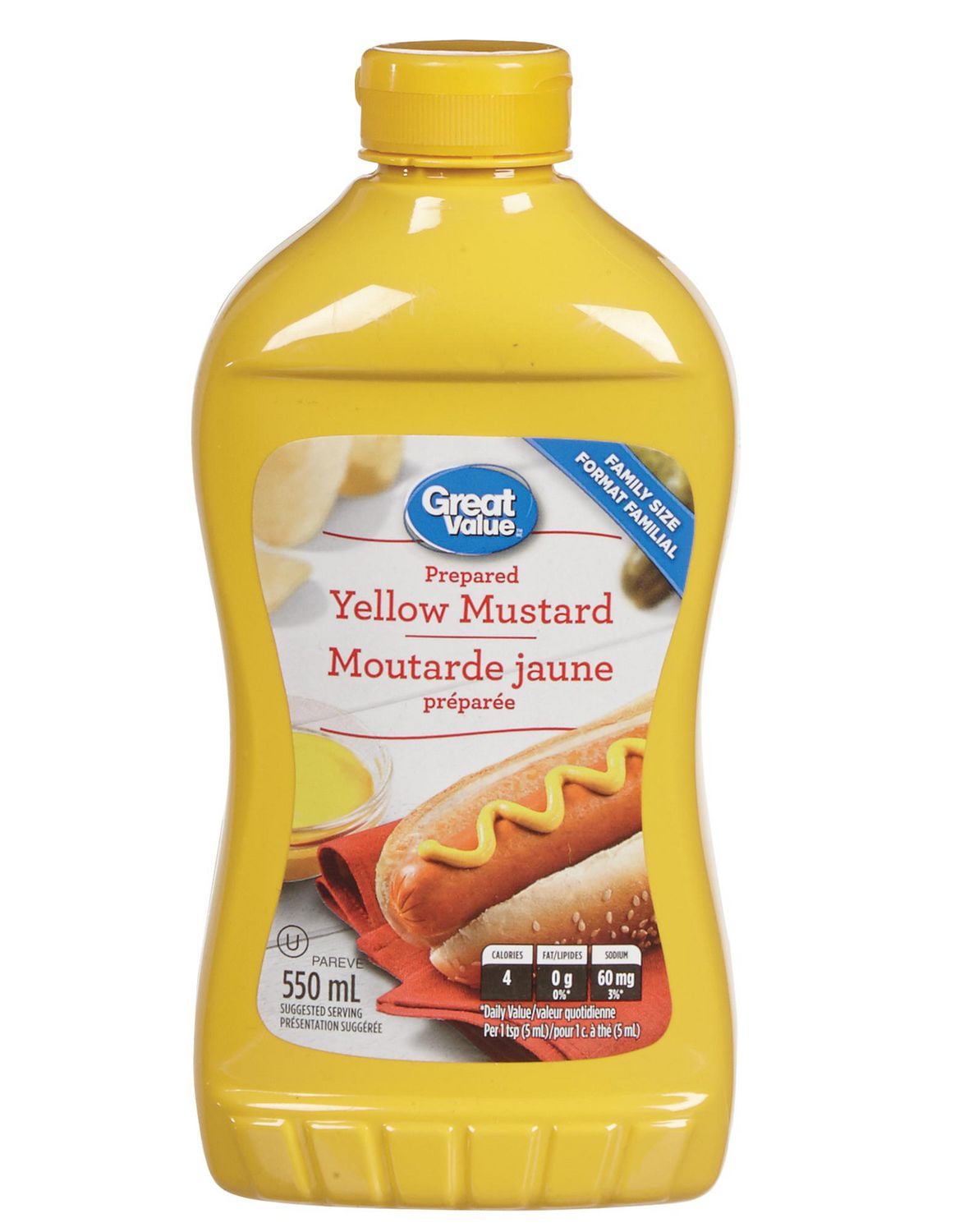 Great Value Prepared Yellow Mustard | Walmart Canada