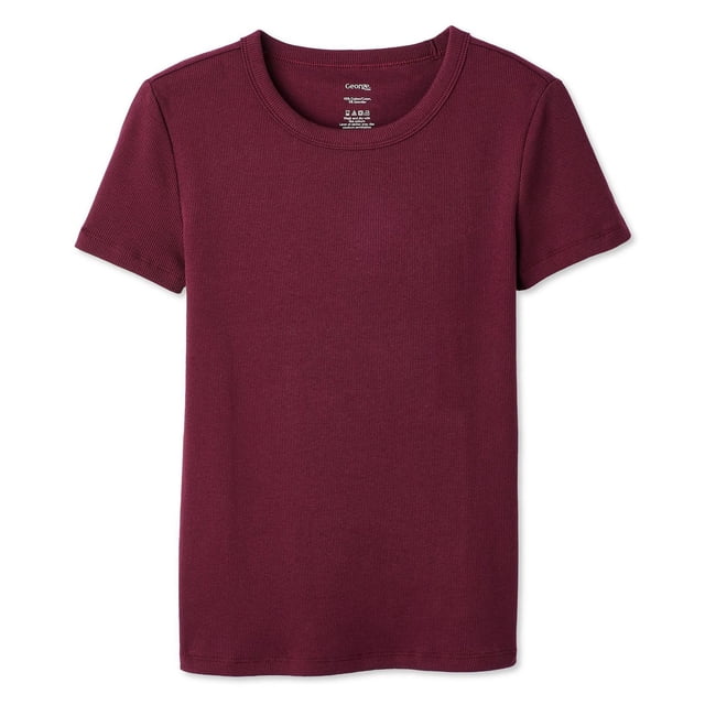George Women's Rib Crew-Neck T-Shirt