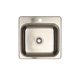 Évier de cuisine à un bac de l'Amérique du Nord par Éviers Asil Sinks en acier inoxydable de 20 pouces et de calibre 20 – image 1 sur 1