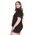 thumbnail image 2 of George Women's Plus Two Piece Notch Collar Shirt Set, 2 of 6