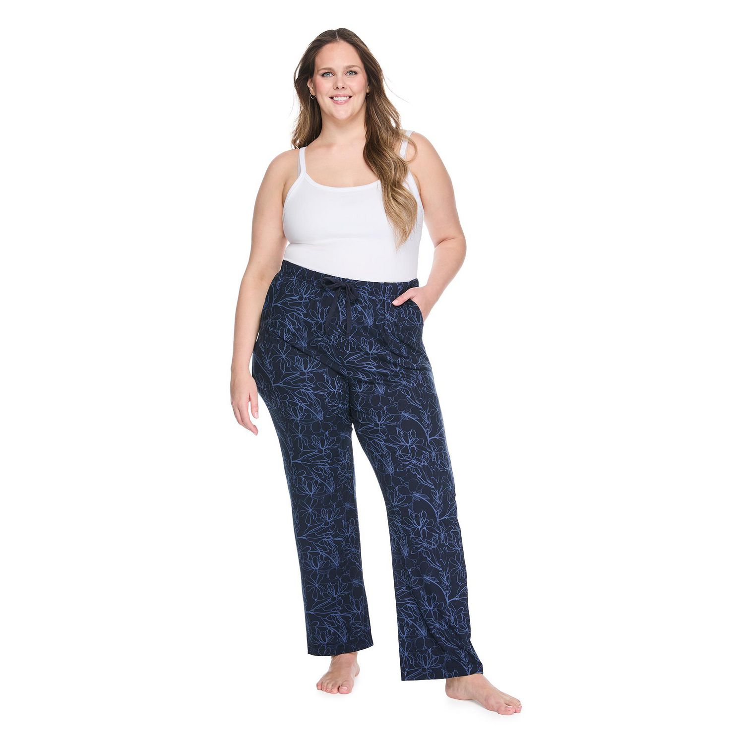 Pantalon de pyjama à effet peau pêche George Plus pour femmes