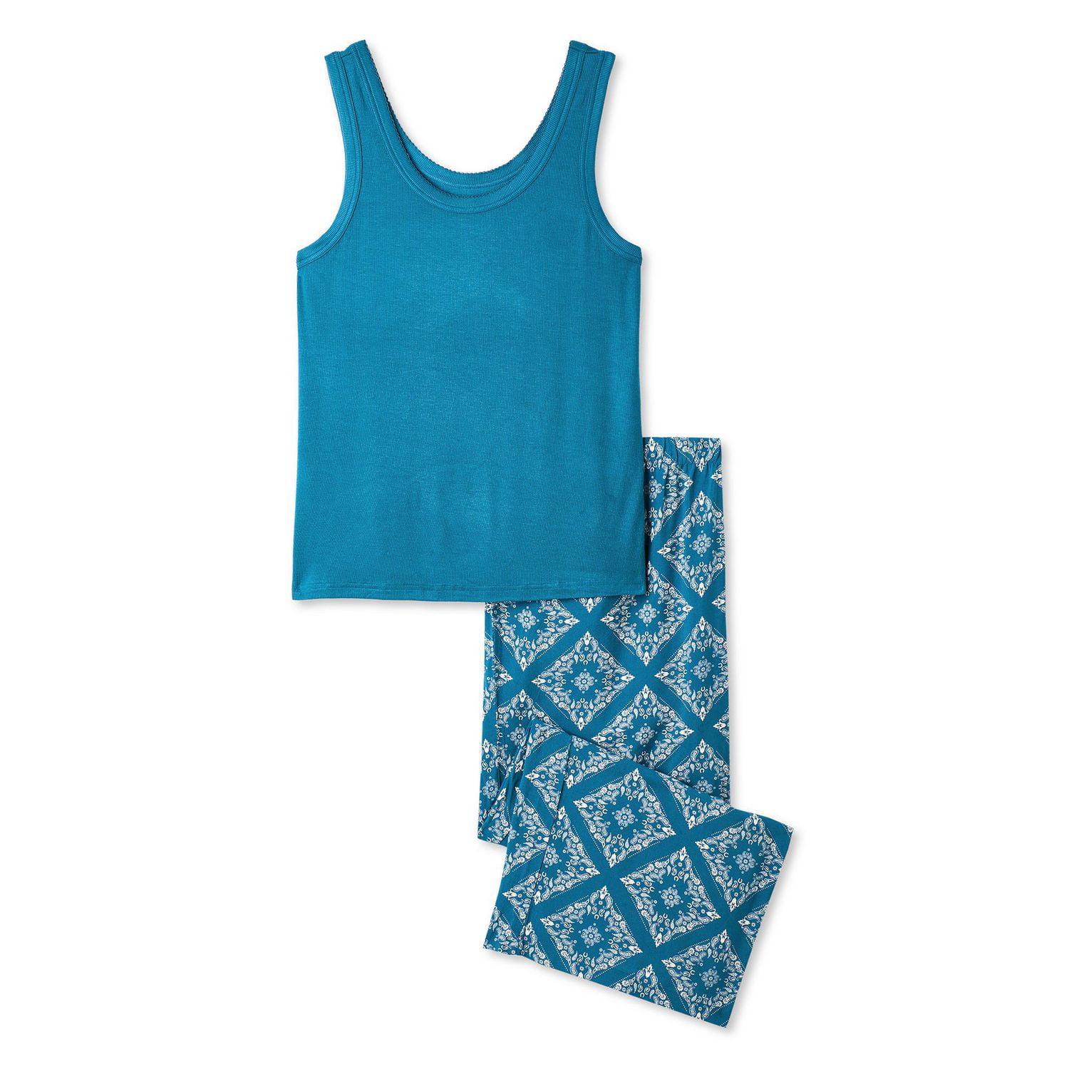 George Women's Plus Two Piece Capri Pajama Set