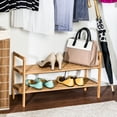 thumbnail image 2 of Honey-Can-Do 2-Shelf Bamboo Shoe Rack, 2 of 5