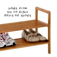 thumbnail image 4 of Honey-Can-Do 2-Shelf Bamboo Shoe Rack, 4 of 5