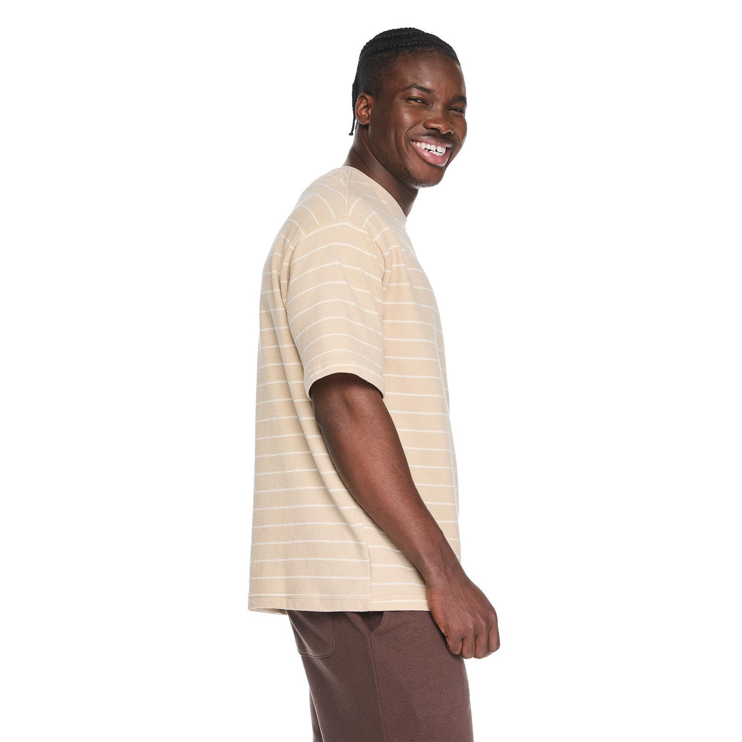 George Men's Striped Loose Fit T-Shirt
