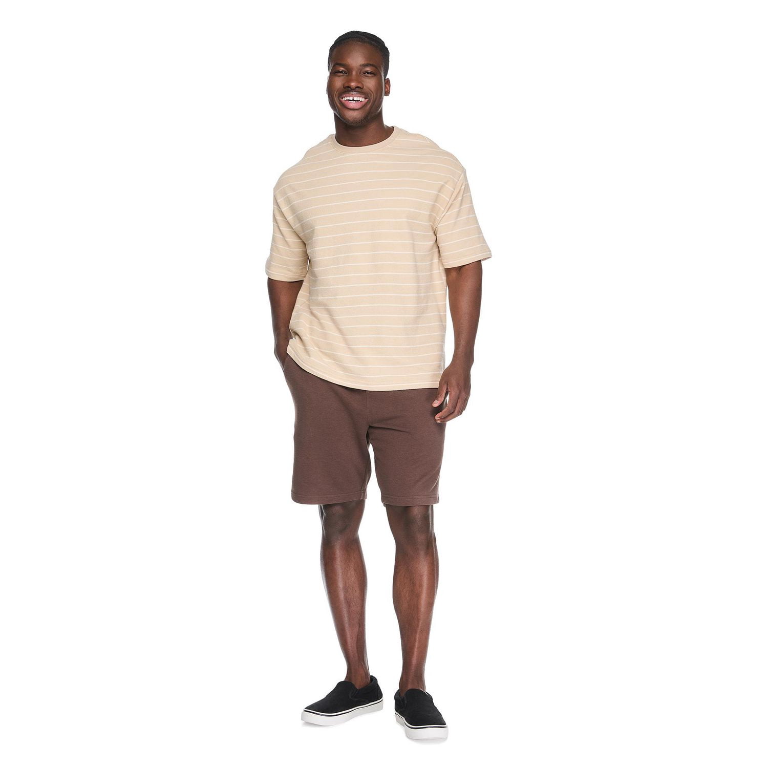 George Men's Striped Loose Fit T-Shirt