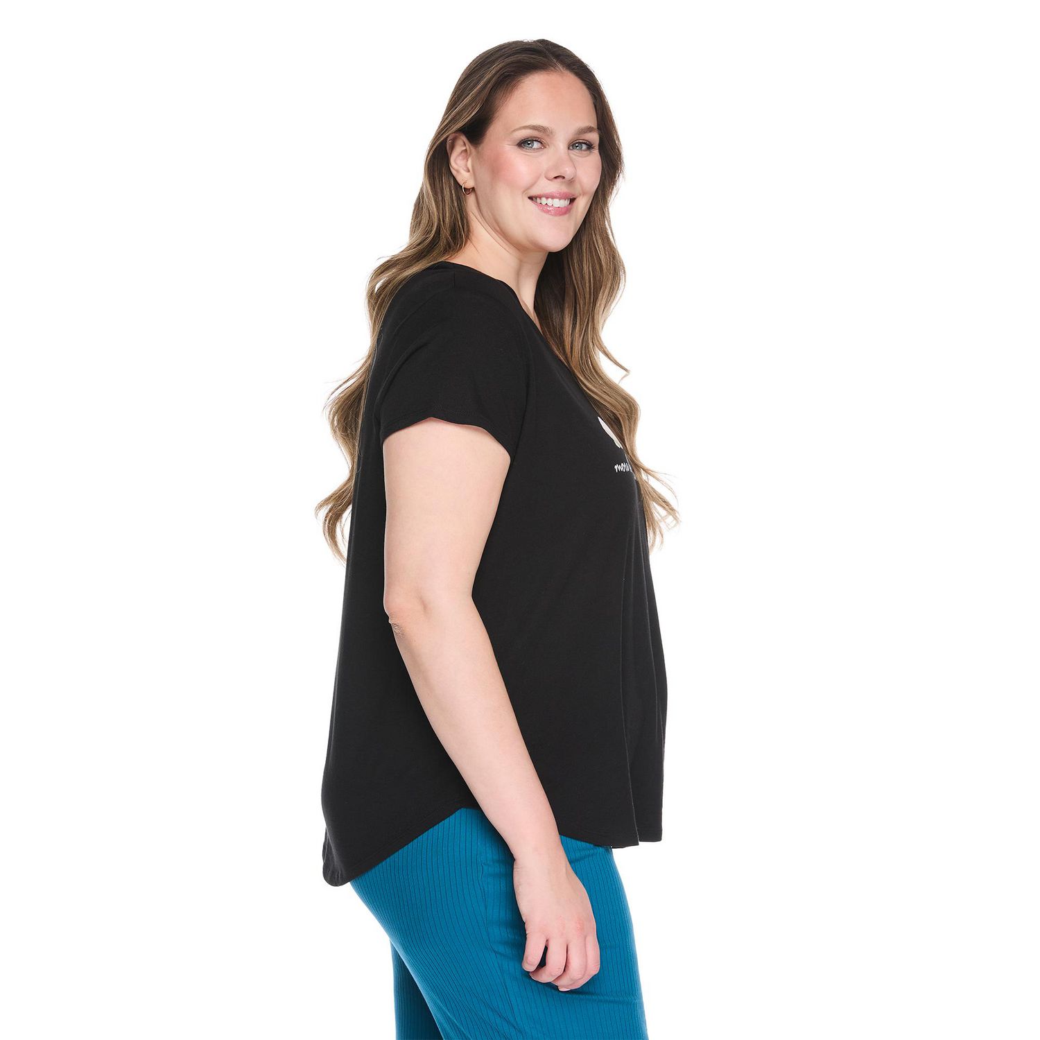 T-shirt de nuit avec encolure en V George Plus pour femmes