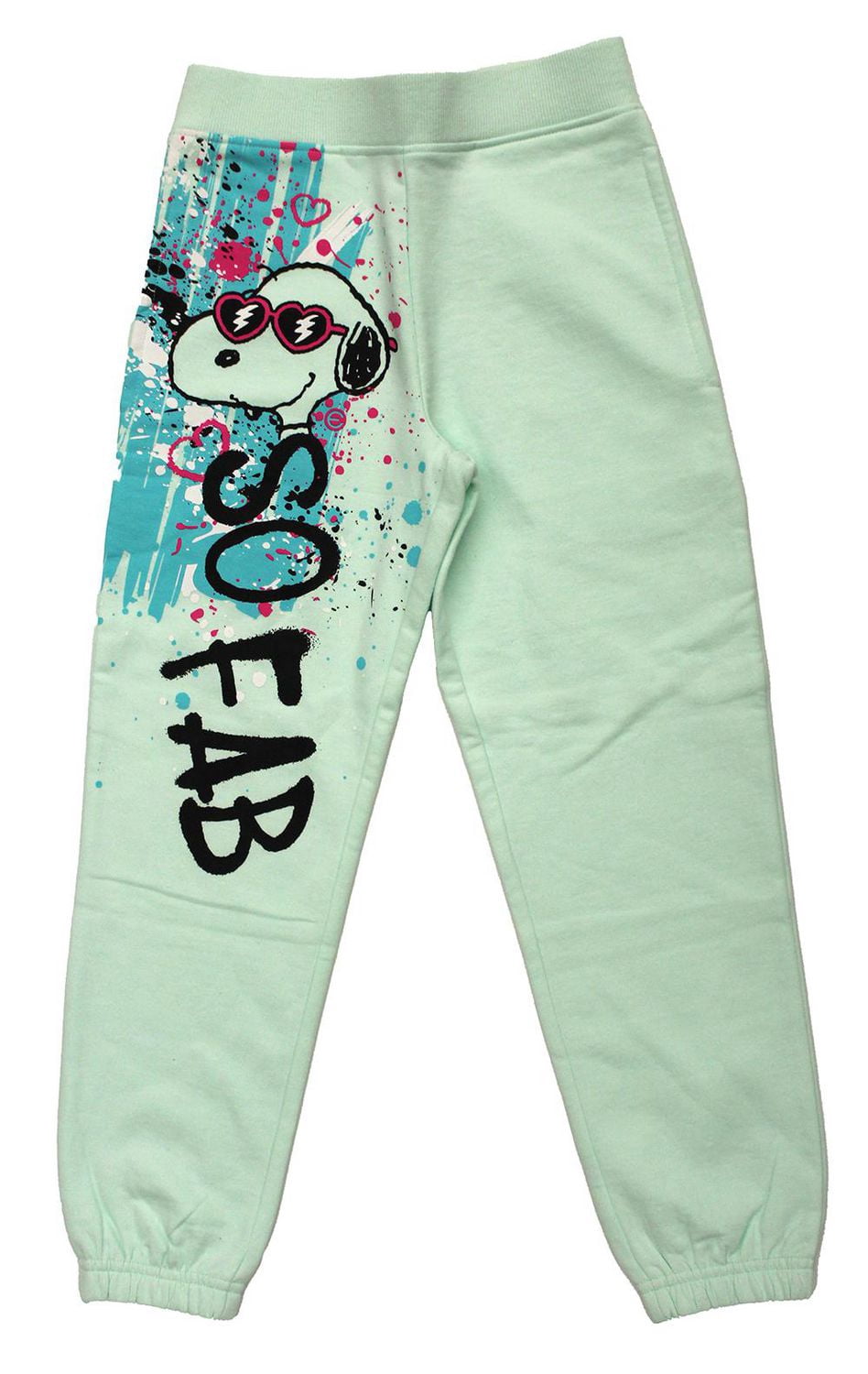 Girls Snoopy joggers.