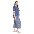 thumbnail image 2 of George Women's Plus Two Piece Capri Pajama Set, 2 of 5