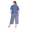 thumbnail image 3 of George Women's Plus Two Piece Capri Pajama Set, 3 of 5