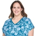thumbnail image 4 of George Women's Plus V-Neck Nightshirt, 4 of 6