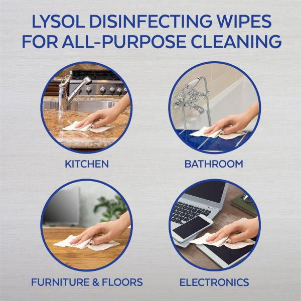 LYSOL Disinfecting Wipes Lysol On the Go Citrus 15 ct Lysol