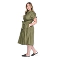thumbnail image 2 of Lane Bryant Women's Plus Midi Shirt Dress, 2 of 6