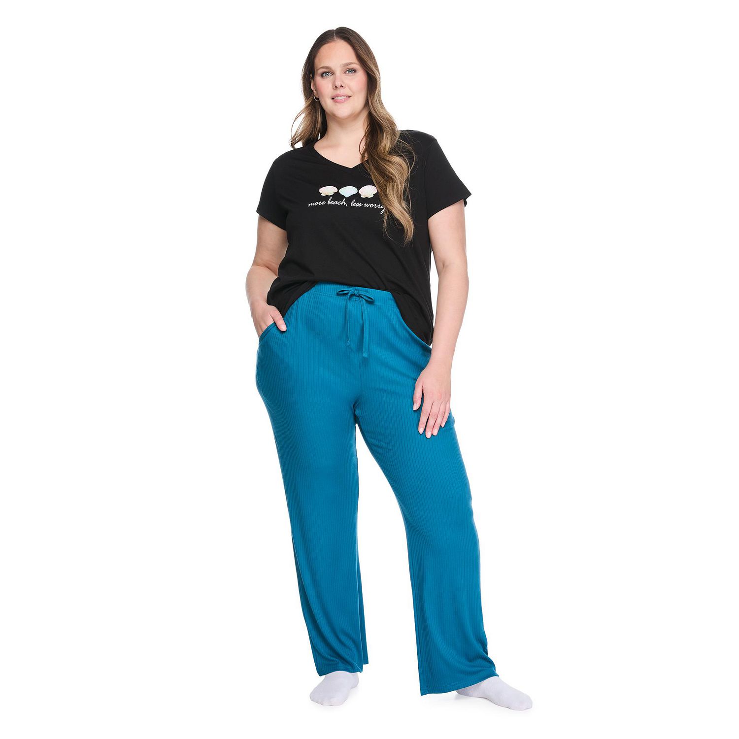 Pantalon de pyjama côtelé George Plus pour femmes