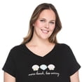 thumbnail image 4 of George Women's Plus V-Neck Sleep T-Shirt, 4 of 6