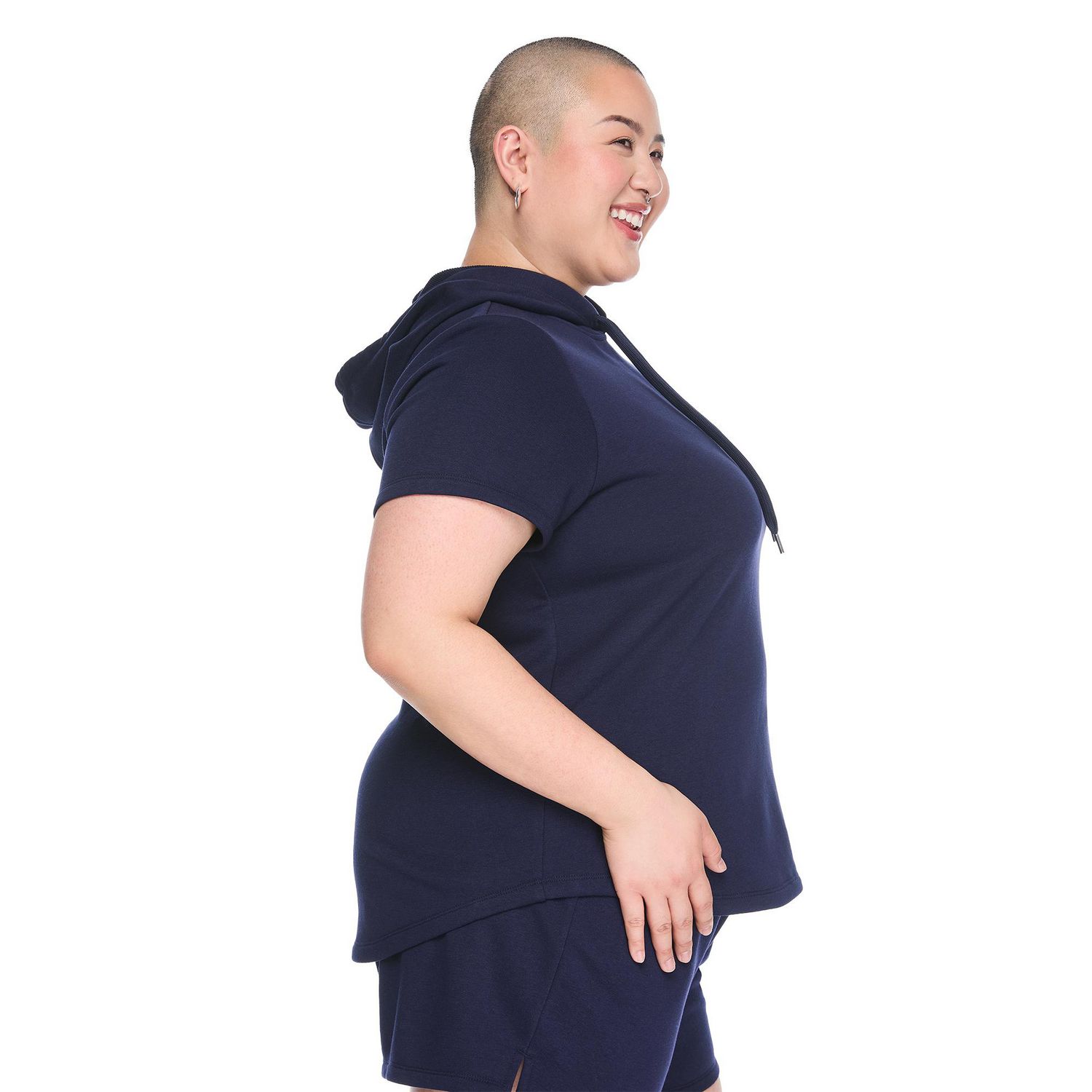 Haut à capuchon manches courtes Lane Bryant Plus pour femmes