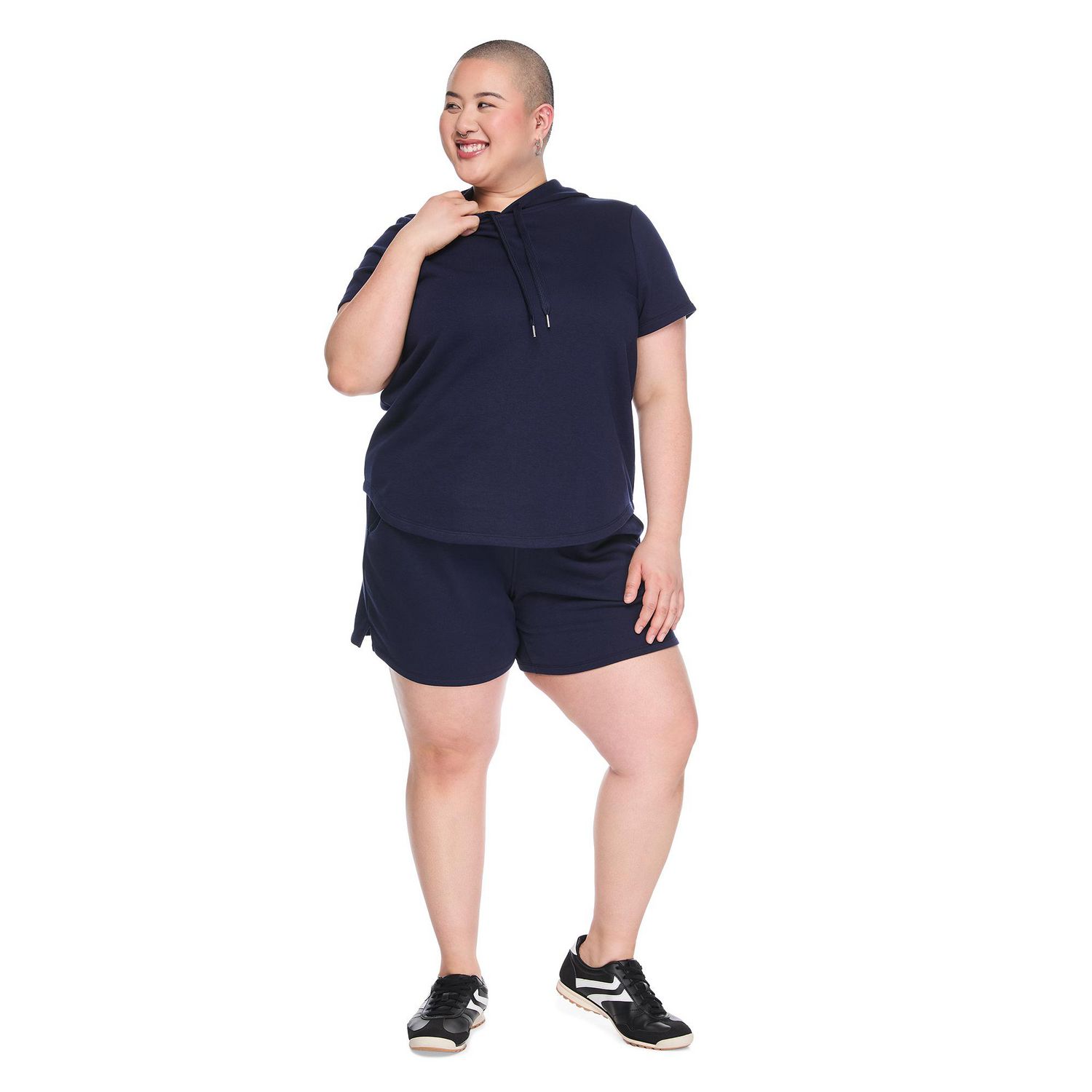 Haut à capuchon manches courtes Lane Bryant Plus pour femmes