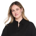 thumbnail image 4 of Lane Bryant Women's Plus Linen-Blend Button-Up Shirt, 4 of 6