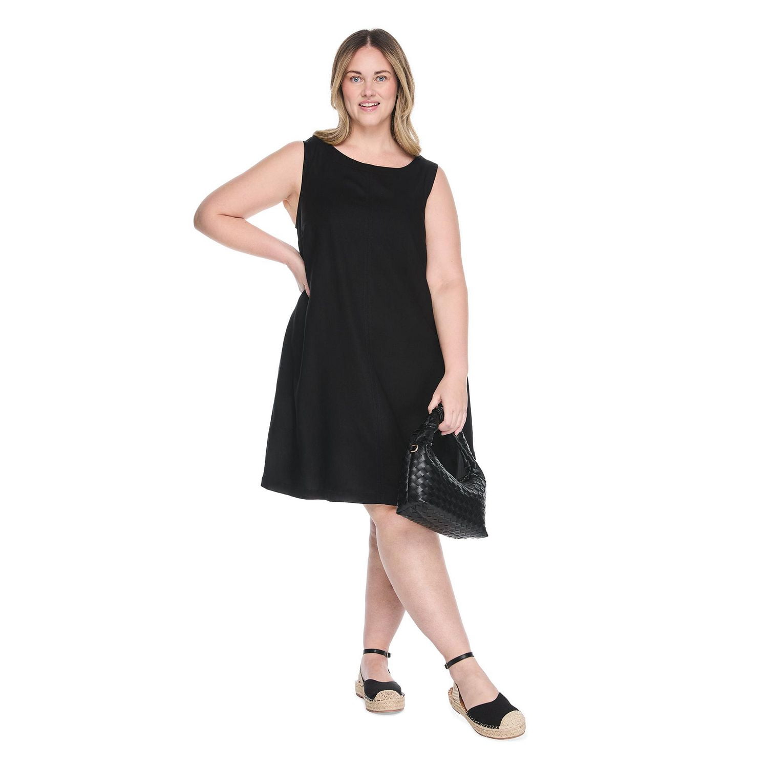 Lane Bryant Women's Plus Linen-Blend Dress