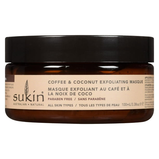 Sukin Signature Masque Exfoliant Au Café Et A La Noix De Coco 100 ml