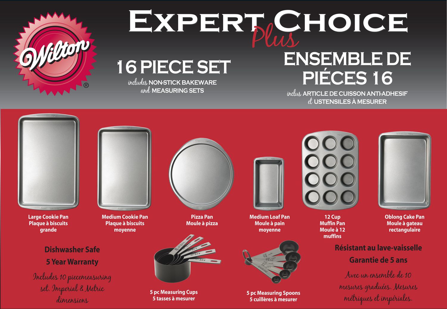 Wilton Expert Choice Plus 16Piece Bakeware Set Walmart Canada