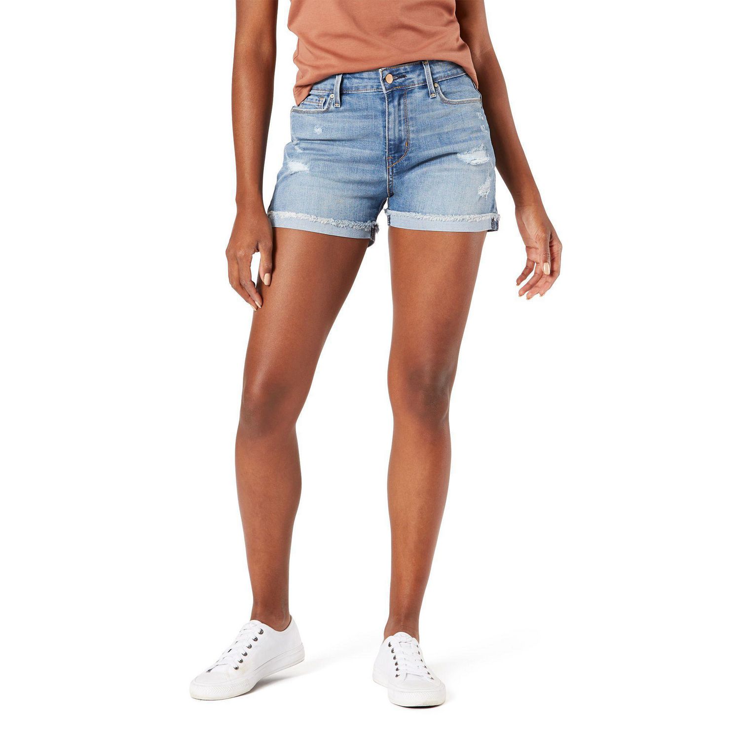 Signature by Levi Strauss & Co.™ Women's High-Rise Shorts | Walmart Canada