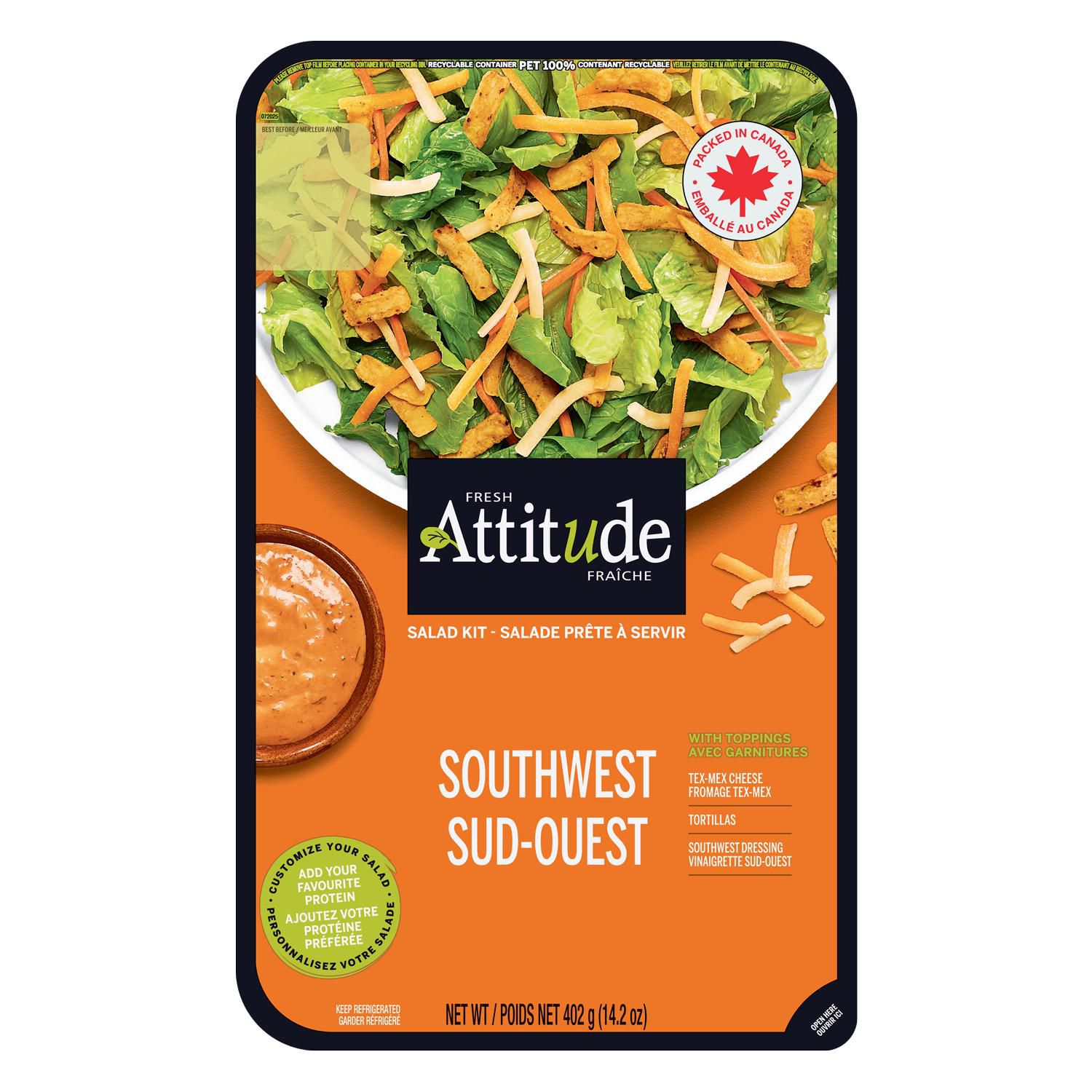 Trousse de salade Sud-Ouest Attitude Fraîche SALADE PRÊTE-À-MANGER