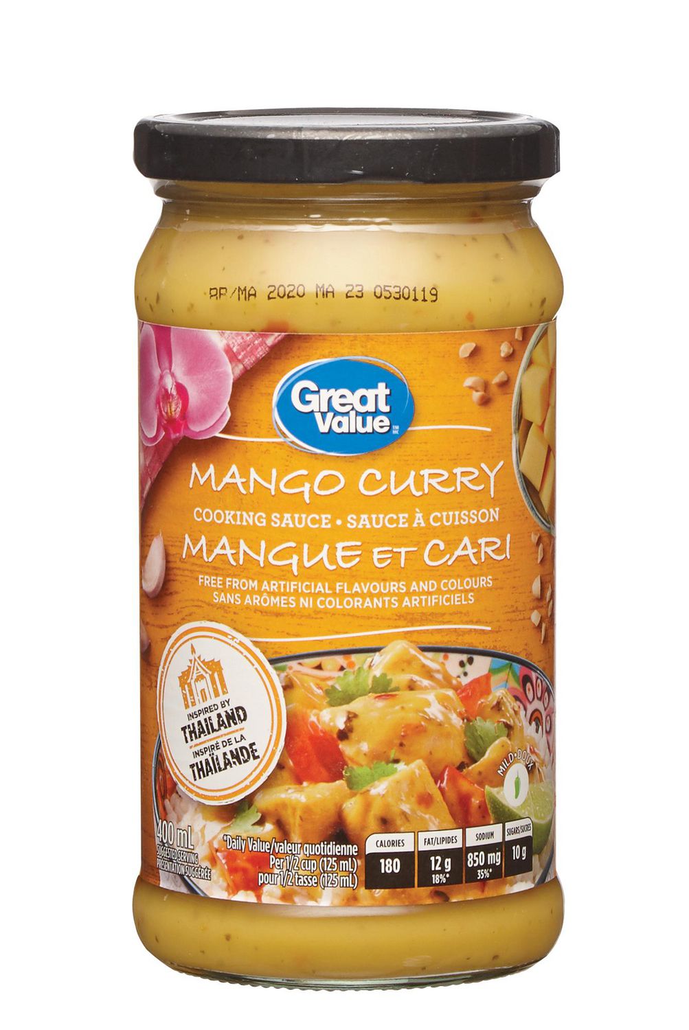 Great Value Mango Curry Cooking Sauce Walmart Canada