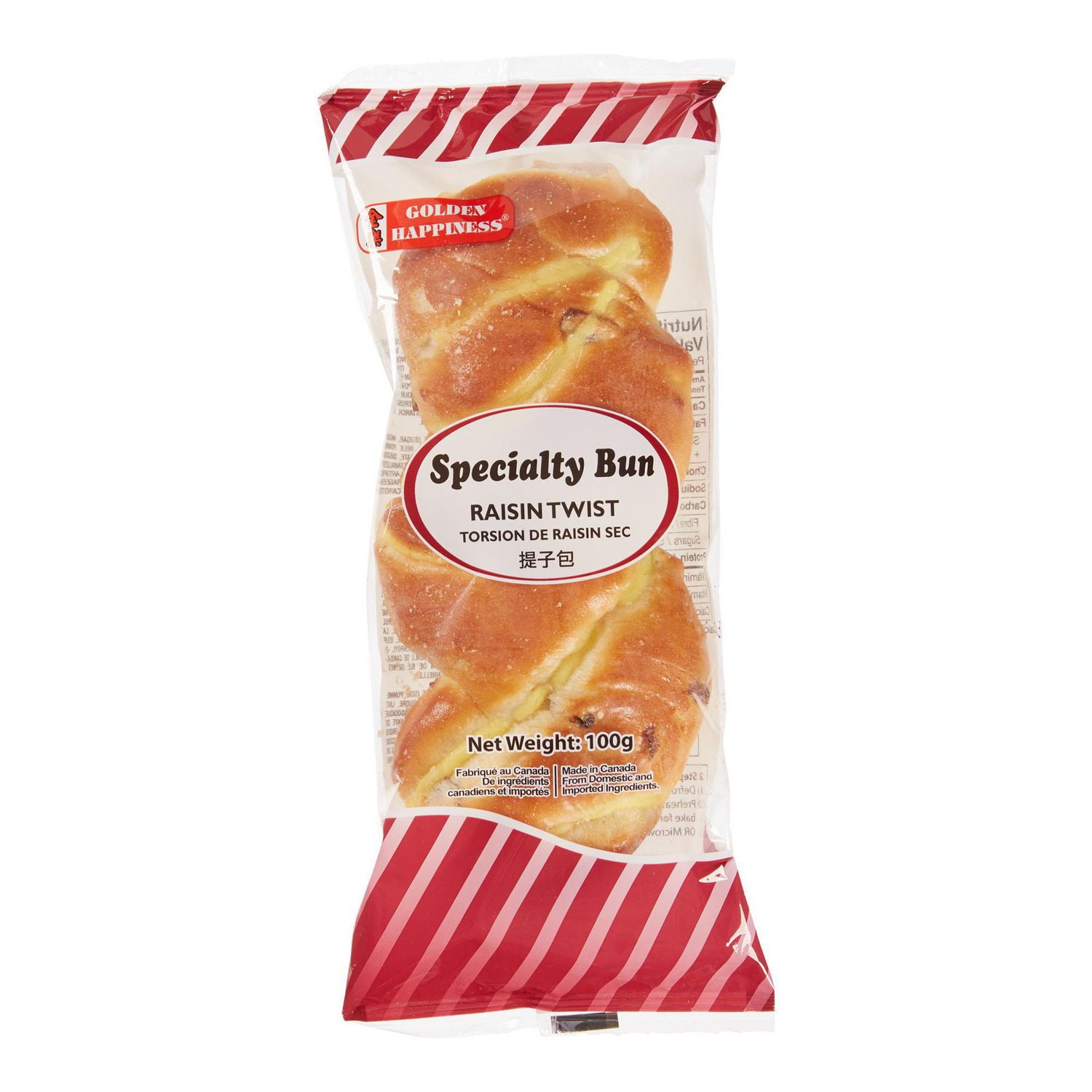 Specialty Bun aux raisins secs Golden Happiness 1 petit pain - 100 g