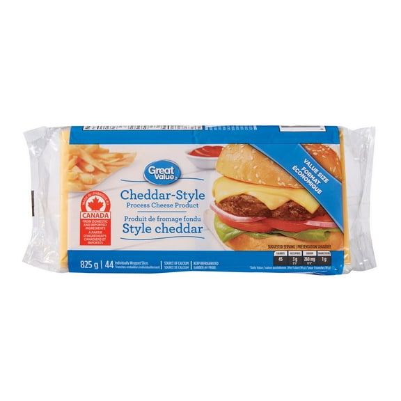 Great Value Cheddar-Style Process Cheese Product