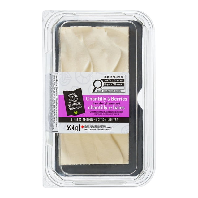 Your Fresh Market Chantilly & Berries Bar Cake