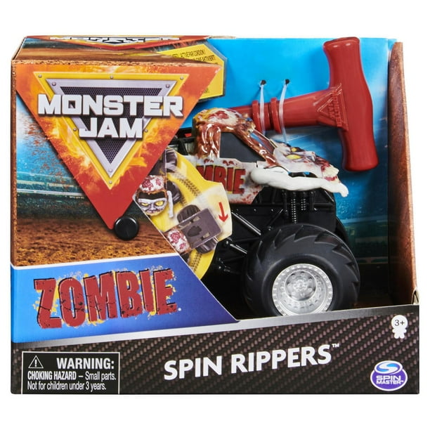 Monster Jam Ripper Monster Jam, Official Zombie Spin Rippers Monster Truck, 1:43 Scale ...