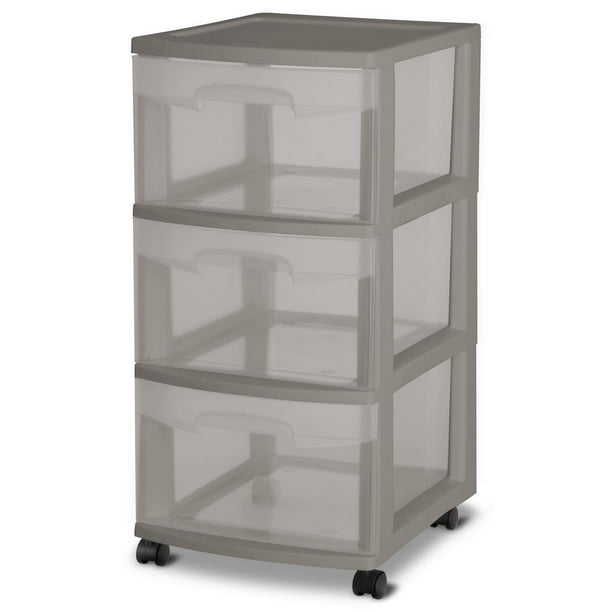 Sterilite 3 Drawer Cart - Grey, Each - Walmart.ca